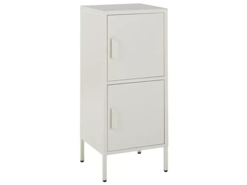 Armoire à 2 Portes En Métal Blanc HURON -Meilleur Meubles Magasin buffet 16701567