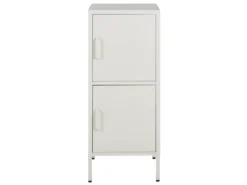 Armoire à 2 Portes En Métal Blanc HURON -Meilleur Meubles Magasin buffet 16701573