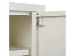 Armoire à 2 Portes En Métal Blanc HURON -Meilleur Meubles Magasin buffet 16701579