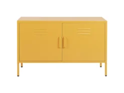 Buffet En Métal Jaune 2 Portes URIA -Meilleur Meubles Magasin buffet 16701599