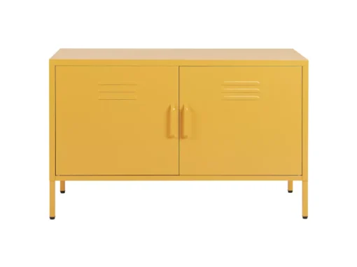 Buffet En Métal Jaune 2 Portes URIA -Meilleur Meubles Magasin buffet 16701601