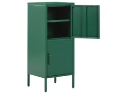 Armoire 2 Portes En Acier Vert HURON -Meilleur Meubles Magasin buffet 16701719