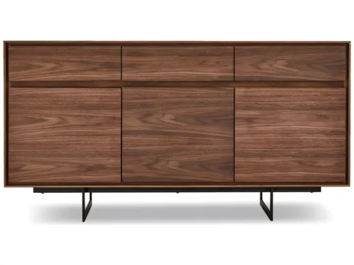 Buffet Tokyo Avec 3 Portes Et 3 Tiroirs - MDF Et Métal - Noyer -Meilleur Meubles Magasin buffet 18873153