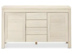 Buffet Paris Avec 2 Portes Et 4 Tiroirs - Chêne Massif Et MDF - Naturel -Meilleur Meubles Magasin buffet 18873187