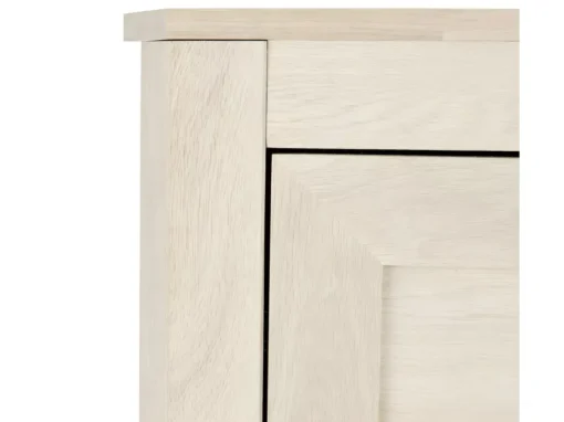 Buffet Paris Avec 2 Portes Et 4 Tiroirs - Chêne Massif Et MDF - Naturel -Meilleur Meubles Magasin buffet 18873189
