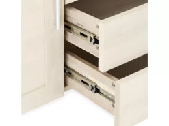 Buffet Paris Avec 2 Portes Et 4 Tiroirs - Chêne Massif Et MDF - Naturel -Meilleur Meubles Magasin buffet 18873191