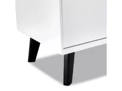 Buffet Lyon Avec 2 Portes Et 3 Tiroirs - MDF Et Bois - Blanc -Meilleur Meubles Magasin buffet 18873217