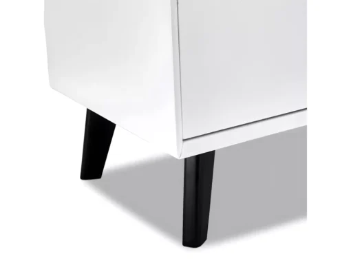 Buffet Lyon Avec 2 Portes Et 3 Tiroirs - MDF Et Bois - Blanc -Meilleur Meubles Magasin buffet 18873217