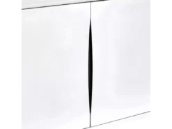 Buffet Lyon Avec 2 Portes Et 3 Tiroirs - MDF Et Bois - Blanc -Meilleur Meubles Magasin buffet 18873221