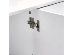 Buffet Lyon Avec 2 Portes Et 3 Tiroirs - MDF Et Bois - Blanc -Meilleur Meubles Magasin buffet 18873223