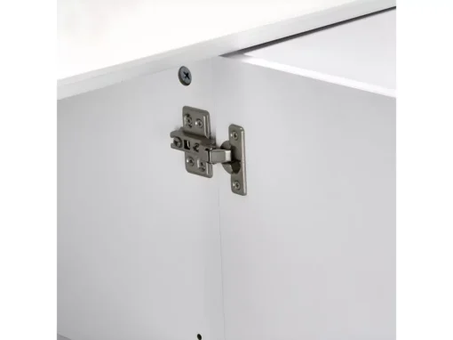 Buffet Lyon Avec 2 Portes Et 3 Tiroirs - MDF Et Bois - Blanc -Meilleur Meubles Magasin buffet 18873223