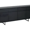 Buffet Tokyo Avec 4 Portes Et 4 Tiroirs - MDF Et Métal - Noir -Meilleur Meubles Magasin buffet 18873281