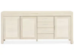 Buffet Paris Avec 3 Portes Et 4 Tiroirs - Chêne Massif Et MDF - Naturel -Meilleur Meubles Magasin buffet 18873333