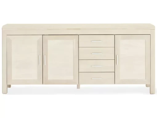 Buffet Paris Avec 3 Portes Et 4 Tiroirs - Chêne Massif Et MDF - Naturel -Meilleur Meubles Magasin buffet 18873333
