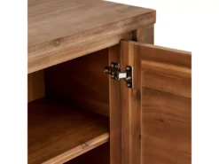 Buffet Alaska Avec 3 Portes Et 3 Tiroirs - Acacia Massif Et MDF - Marron -Meilleur Meubles Magasin buffet 18873365