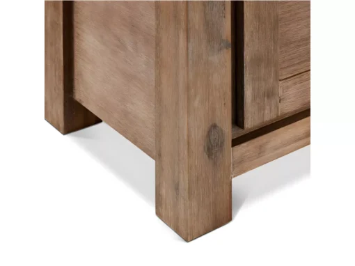 Buffet Alaska Avec 3 Portes Et 3 Tiroirs - Acacia Massif Et MDF - Marron -Meilleur Meubles Magasin buffet 18873367