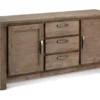 Buffet Alaska Avec 2 Portes Et 3 Tiroirs - Acacia Massif Et MDF - Marron -Meilleur Meubles Magasin buffet 18873389