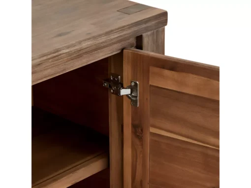 Buffet Alaska Avec 2 Portes Et 3 Tiroirs - Acacia Massif Et MDF - Marron -Meilleur Meubles Magasin buffet 18873395