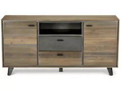 Buffet Malaga Avec 2 Portes Et 2 Tiroirs - Acacia Massif Et MDF - Marron -Meilleur Meubles Magasin buffet 18873453