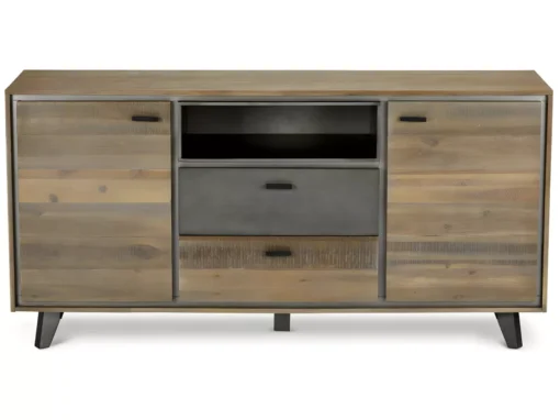 Buffet Malaga Avec 2 Portes Et 2 Tiroirs - Acacia Massif Et MDF - Marron -Meilleur Meubles Magasin buffet 18873453