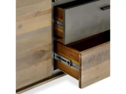 Buffet Malaga Avec 2 Portes Et 2 Tiroirs - Acacia Massif Et MDF - Marron -Meilleur Meubles Magasin buffet 18873455