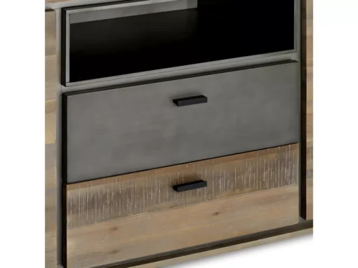 Buffet Malaga Avec 2 Portes Et 2 Tiroirs - Acacia Massif Et MDF - Marron -Meilleur Meubles Magasin buffet 18873461