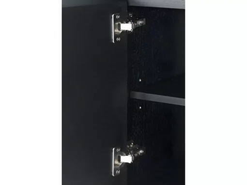 Buffet Tokyo Avec 3 Portes Et 3 Tiroirs - MDF Et Métal - Noir -Meilleur Meubles Magasin buffet 18873495