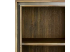 Buffet Haut Malaga Avec 2 Portes Et 3 Niches - Acacia Massif Et MDF - Marron -Meilleur Meubles Magasin buffet 18873779