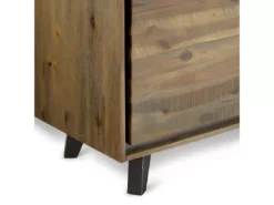 Buffet Haut Malaga Avec 2 Portes Et 3 Niches - Acacia Massif Et MDF - Marron -Meilleur Meubles Magasin buffet 18873785