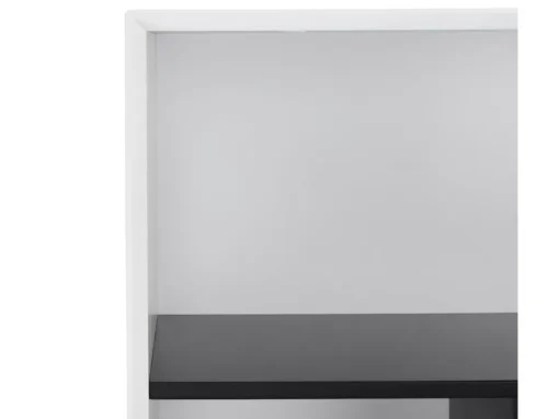 Buffet Haut Lyon Avec 2 Portes Et 2 Niches - MDF Et Bois - Blanc -Meilleur Meubles Magasin buffet 18873911