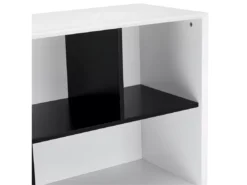 Buffet Haut Lyon Avec 2 Portes Et 2 Niches - MDF Et Bois - Blanc -Meilleur Meubles Magasin buffet 18873913
