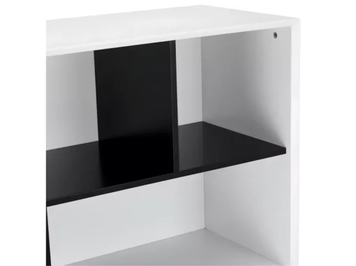 Buffet Haut Lyon Avec 2 Portes Et 2 Niches - MDF Et Bois - Blanc -Meilleur Meubles Magasin buffet 18873913