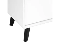 Buffet Haut Lyon Avec 2 Portes Et 2 Niches - MDF Et Bois - Blanc -Meilleur Meubles Magasin buffet 18873917