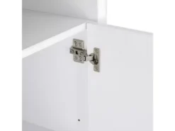 Buffet Haut Lyon Avec 2 Portes Et 2 Niches - MDF Et Bois - Blanc -Meilleur Meubles Magasin buffet 18873919