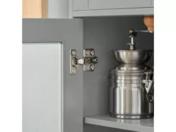 Meuble Micro-Ondes Buffet Commode Sur Roulettes Avec 3 Portes, 1 Tiroir, 1 Compartiment, FSB78-HG -Meilleur Meubles Magasin buffet 19185347