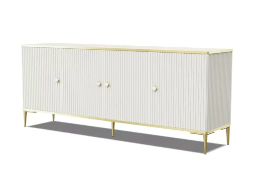 Commode PETRA 182 Cm 4D Cachemire Avec Pieds Dorés -Meilleur Meubles Magasin buffet 21772027