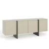 Commode QUEEN 180 Cm 4D Cachemire/graphite -Meilleur Meubles Magasin buffet 21772063