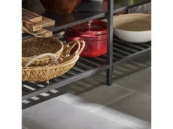 Îlot Central Table De Comptoir Avec 2 Tiroirs Et 3 Étagères, FSB85-PF -Meilleur Meubles Magasin buffet 22824961
