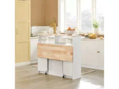 Buffet De Rangement Avec Portes Coulissantes Et Plan De Travail Extensible, FSB36-WN -Meilleur Meubles Magasin buffet 22825243