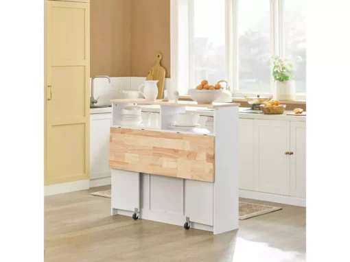 Buffet De Rangement Avec Portes Coulissantes Et Plan De Travail Extensible, FSB36-WN -Meilleur Meubles Magasin buffet 22825247
