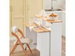 Buffet De Rangement Avec Portes Coulissantes Et Plan De Travail Extensible, FSB36-WN -Meilleur Meubles Magasin buffet 22825251