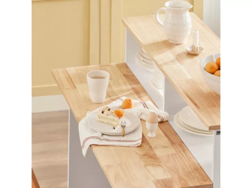Buffet De Rangement Avec Portes Coulissantes Et Plan De Travail Extensible, FSB36-WN -Meilleur Meubles Magasin buffet 22825255