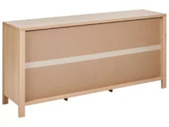 Commode à 3 Portes Effet Bois Clair RANDA -Meilleur Meubles Magasin buffet 23021511