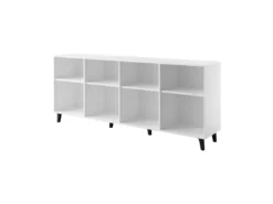 Commode VITRAIL 200 Cm - Buffet Avec 4 Portes - Blanc Mat -Meilleur Meubles Magasin buffet 23973681