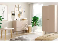 Commode MALIBO 100 Cm 3S Avec Tiroirs Macchiato -Meilleur Meubles Magasin buffet 24154423