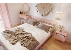 Commode MALIBO 100 Cm 3S Tiroirs Tiroir Rose -Meilleur Meubles Magasin buffet 24154457