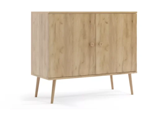 Commode MALIBO 100 Cm 2D Chêne Craft Doré -Meilleur Meubles Magasin buffet 24154459