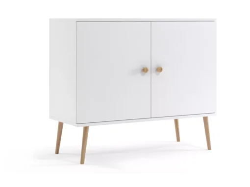 Commode MALIBO 100 Cm 2D Blanc Mat -Meilleur Meubles Magasin buffet 24154539