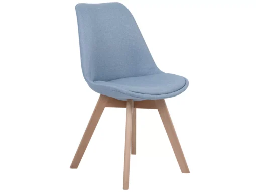 Lot De 2 Chaises En Tissu Bleu Clair DAKOTA II -Meilleur Meubles Magasin chaise 11711385