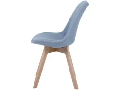 Lot De 2 Chaises En Tissu Bleu Clair DAKOTA II -Meilleur Meubles Magasin chaise 11711391